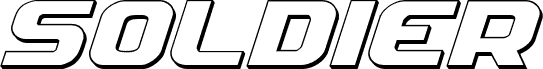 Soldier 3D Expanded Italic