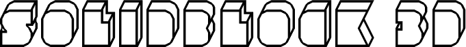 Solidblock 3D Regular