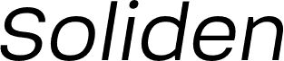 SolidenTrial-Oblique font