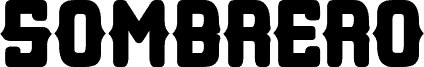 Sombrero Condensed Regular písmo
