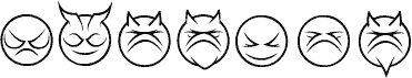 some devil faces Regular