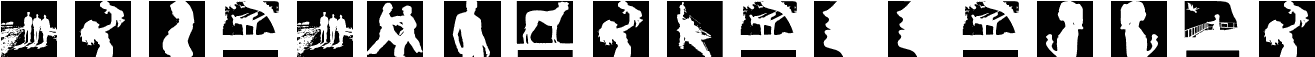 Preview of the SomeSilhouettesTwo font