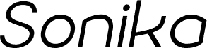 Sonika PERSONAL USE Light Italic