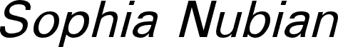 Sophia Nubian Italic