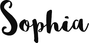 Sophia font