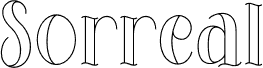 Preview of the Sorreal Free Trial font