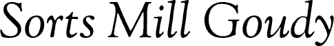 Sorts Mill Goudy Italic TT