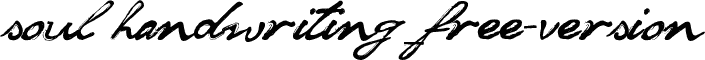 soul handwriting_free-version