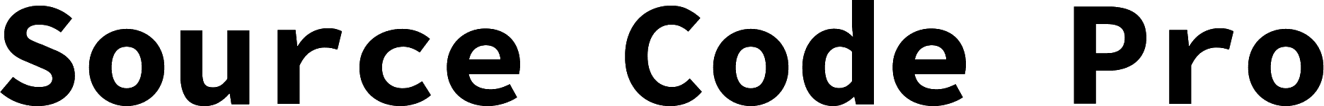 Source Code Pro Bold font