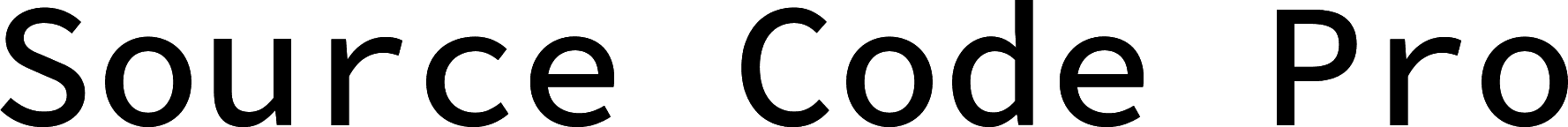 Source Code Pro Medium font