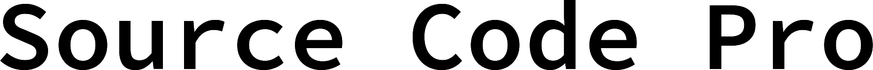 Source Code Pro Semibold font