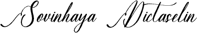 Preview of the Sovinhaya Dictaselin DEMO VERSI font