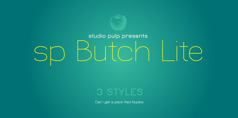 SP Butch Lite Schriftart