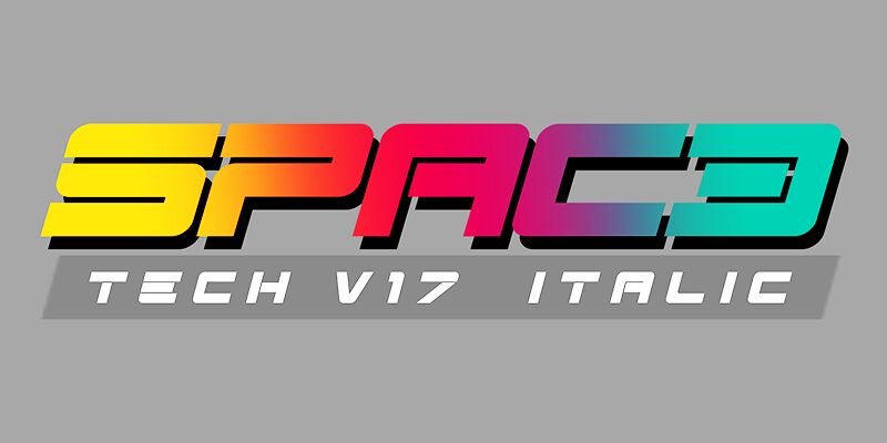 Spac3 - Tech v17 Schriftart