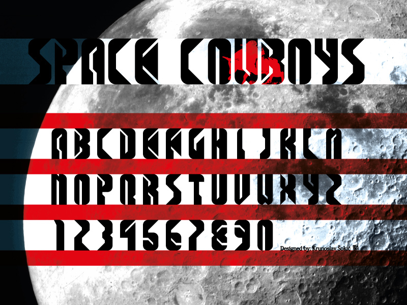 SPACE COWBOYS  Schriftart