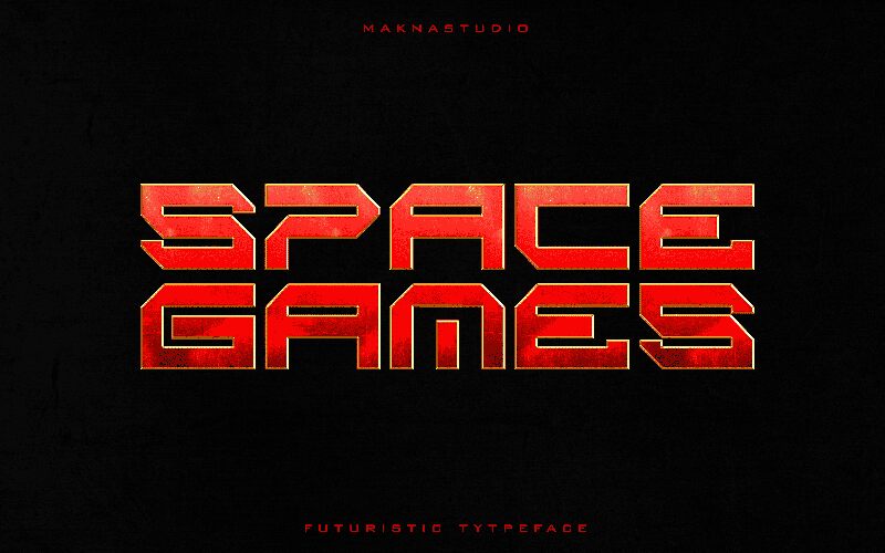 Space Games Druh písma