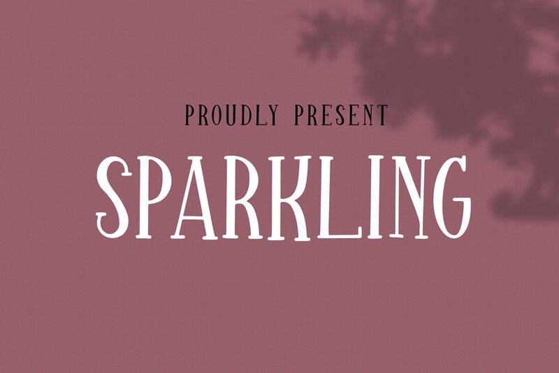 Sparkling Bright Schriftart