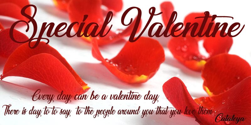 Special Valentine Schriftart