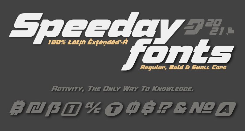 Speeday Czcionka