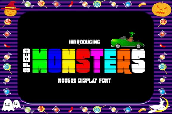 Speed Monsters Czcionka