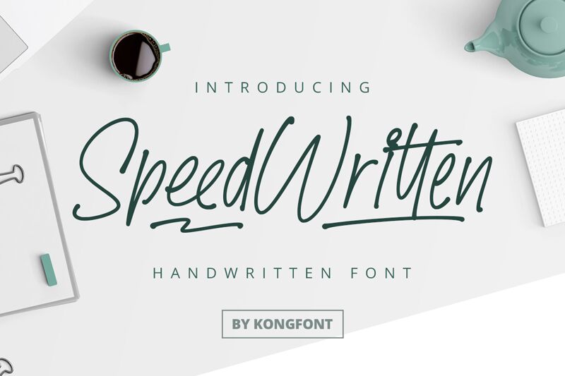 SpeedWritten Schriftart