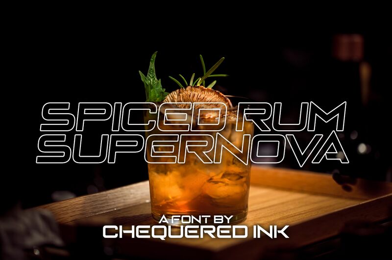 Spiced Rum Supernova Czcionka