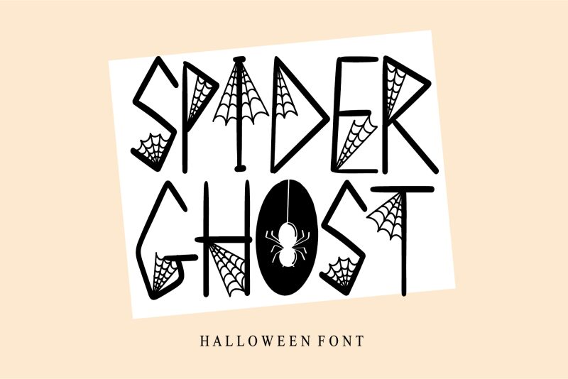 SPIDER GHOST Schriftart