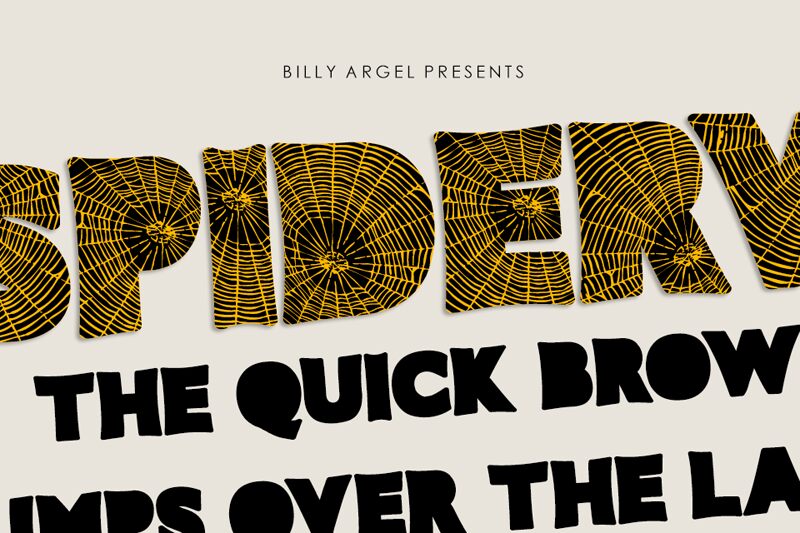 SPIDERWEB Schriftart