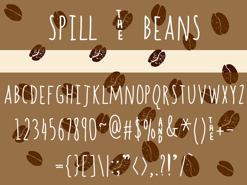 spill _ beans Czcionka