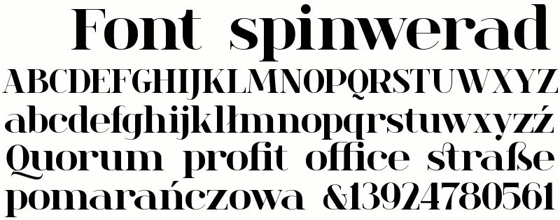 spinweradC Czcionka
