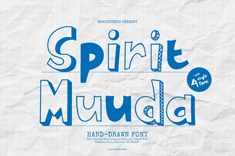 Spirit Muuda Fill — Apresentação da fonte