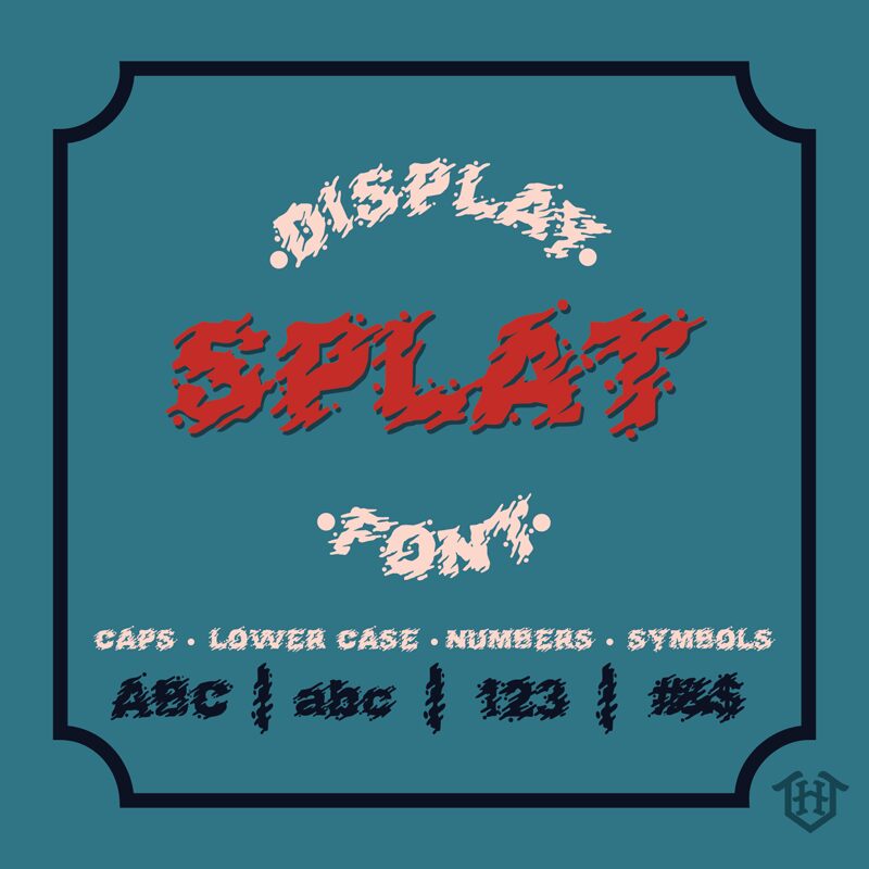 SPLAT Schriftart