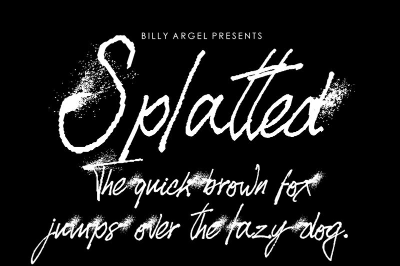SPLATTED Carattere