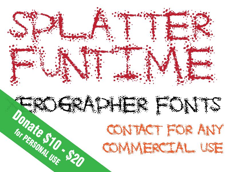 SplatterFuntime Carattere