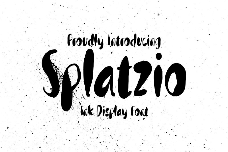 Splatzio Schriftart