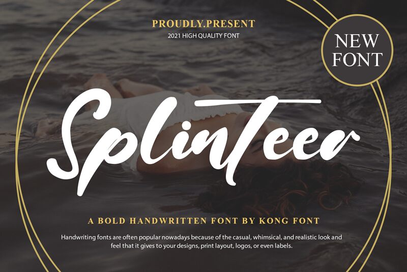 Splinteer Schriftart