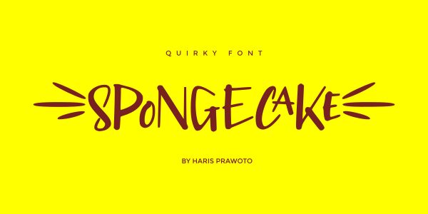 SPONGECAKE Schriftart