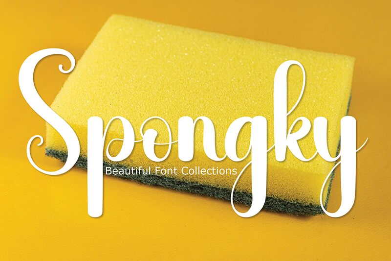 Spongky Schriftart