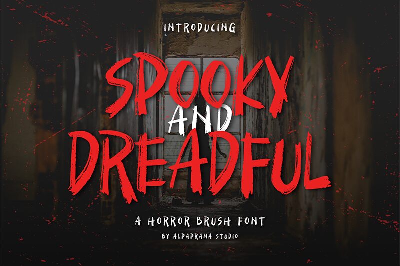 Spooky And Dreadful Czcionka