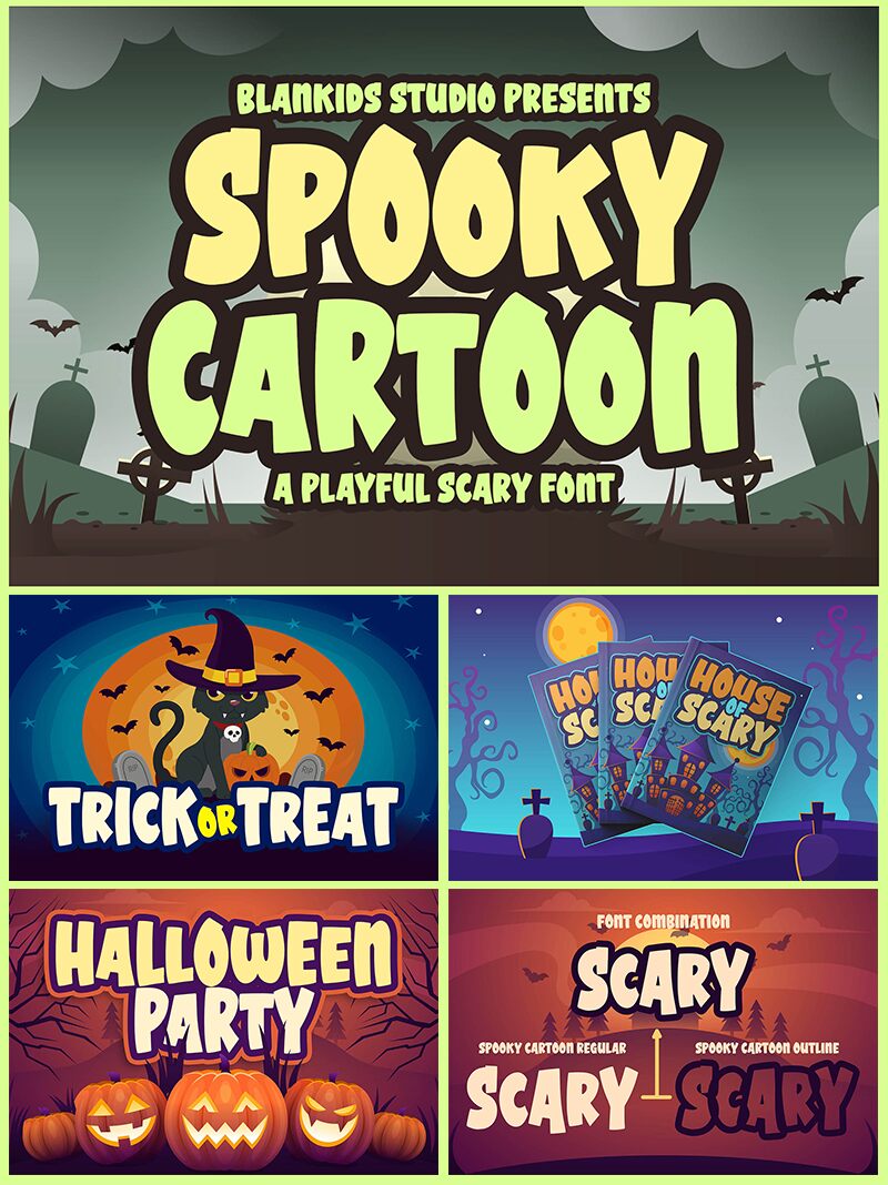 Spooky Cartoon Carattere