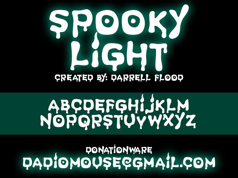 Spooky Light Czcionka