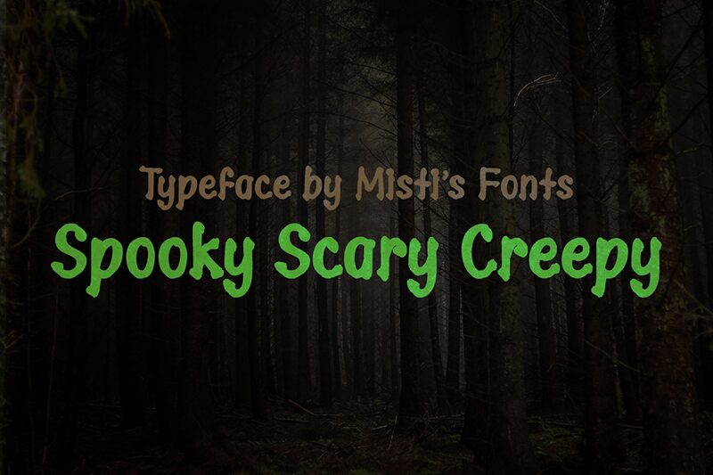 Spooky Scary Creepy Schriftart