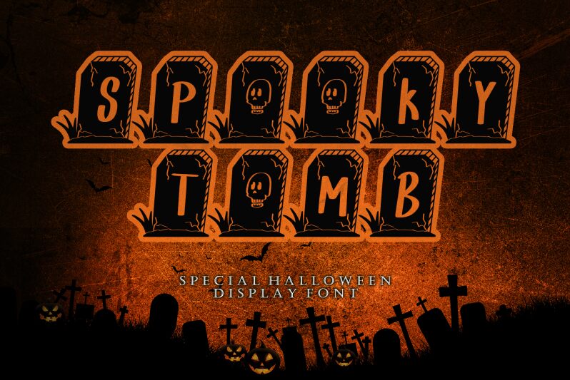 SPOOKY TOMB Schriftart