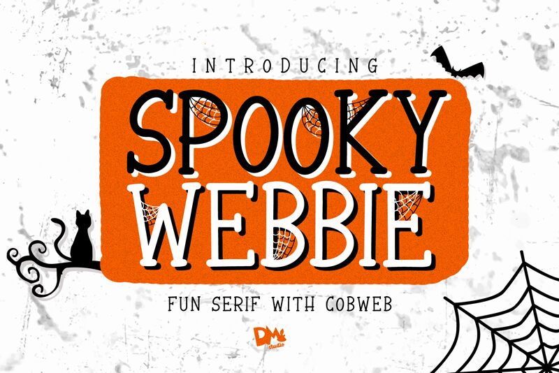 Spooky Webbie Schriftart