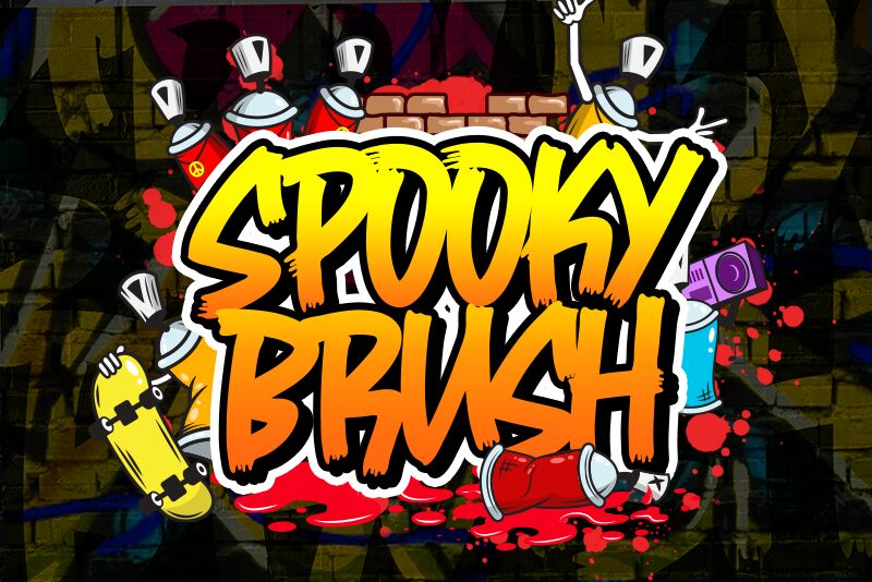 Spooky Brush Schriftart