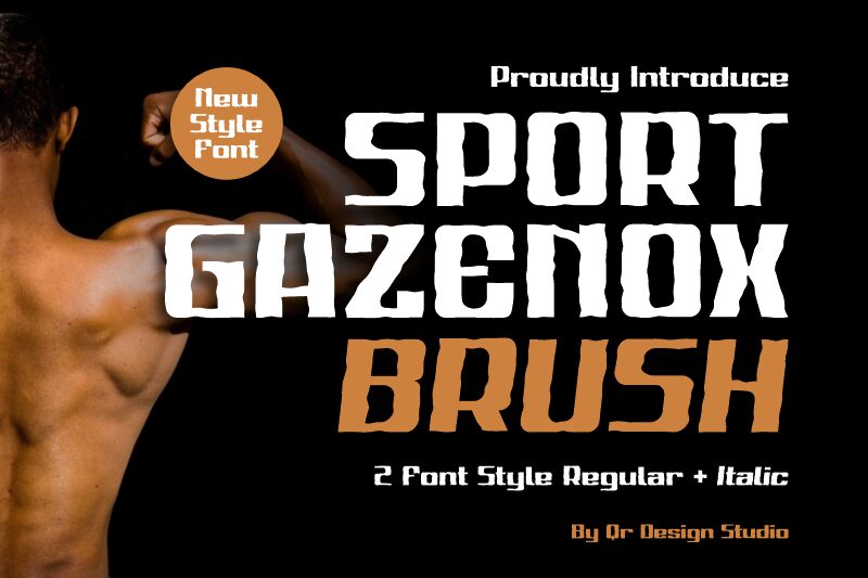 Sport Gazenox Brush Czcionka