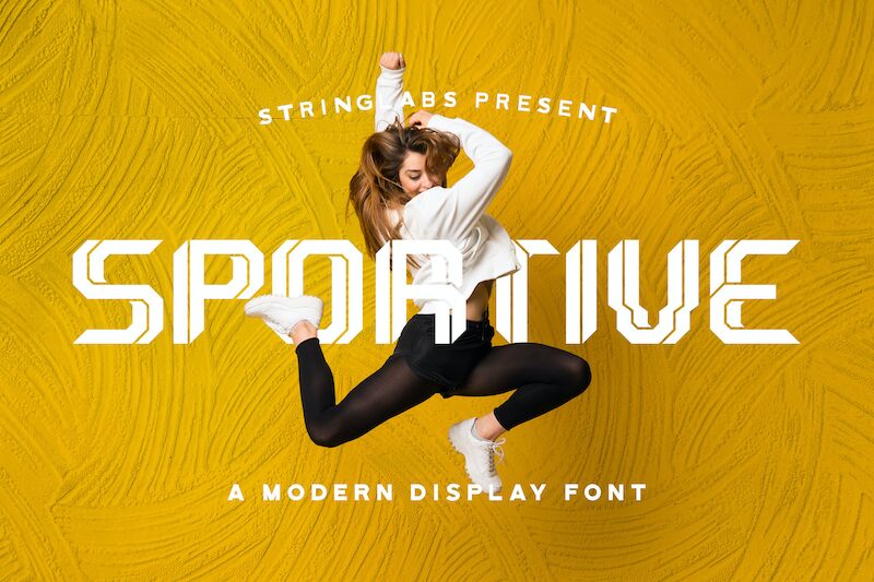 Sportive Schriftart
