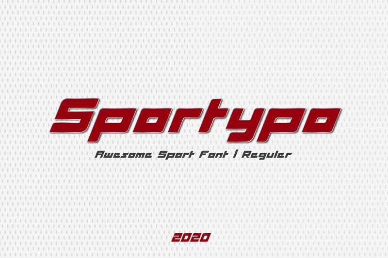 Sportypo Schriftart
