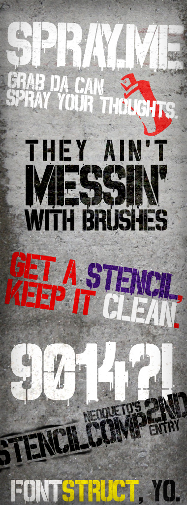 Spray.ME Schriftart