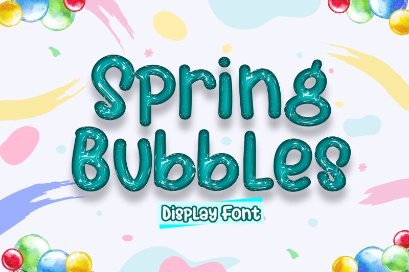 Spring Bubbles Carattere